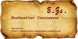 Buchvalter Zsuzsanna névjegykártya