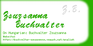 zsuzsanna buchvalter business card